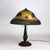 1920s 1920 Jefferson School Arts & Crafts Reverse Painted Landscape Lamp For Sale - Image 5 of 12