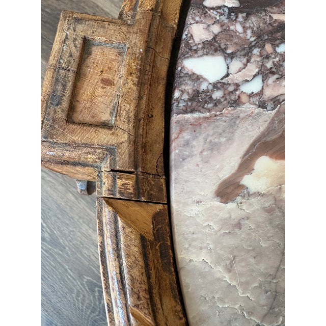 Neoclassical Style Oval Marble Coffee Table For Sale - Image 6 of 11