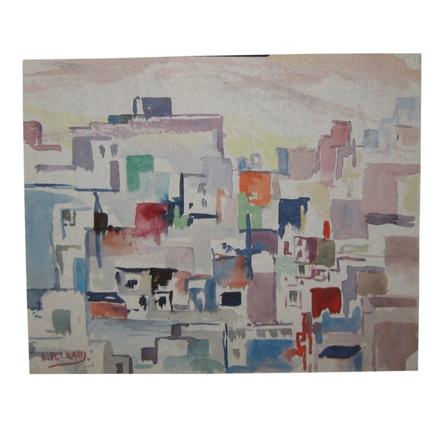 Cubist Dissection Abstract Painting by Leighton Cram For Sale