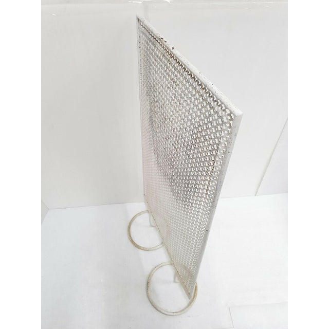 Perforated Metal Room Divider Screen by Mathieu Mategot, 1950s For Sale - Image 9 of 10