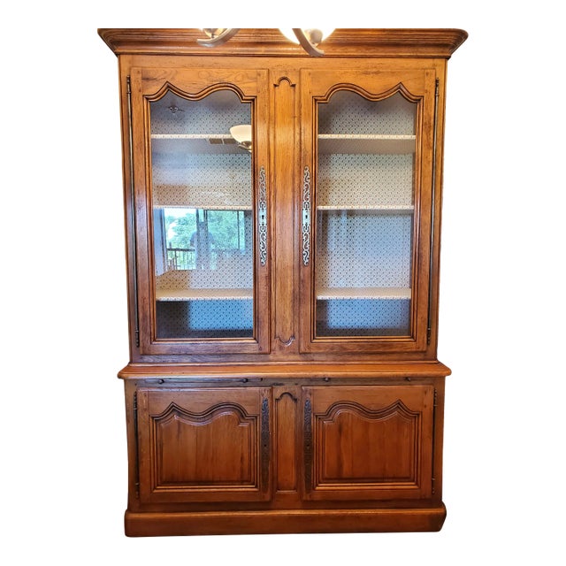 Country French Baker China Cabinet $2430 For Sale