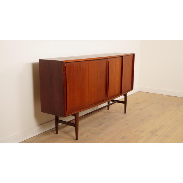A stunning and unique vintage sideboard, designed by the iconic danish designer arne vodder for h.p. Hansen. A...