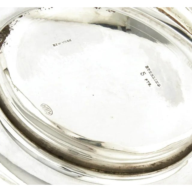 Metal Early 20th Century Sterling Silver / Gold Wash Interior Two Handled Vase For Sale - Image 7 of 10