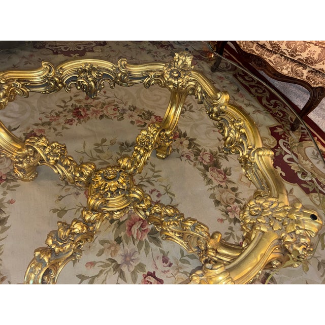 1990s Italian Silik Brand Coffee Table Italy Rococo Baroque French Made in Italy For Sale - Image 13 of 14