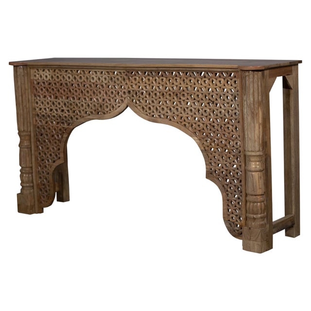 Transform your home into a sanctuary of global elegance with this magnificent Mediterranean Style Carved Lattice Arch...