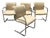 Mid Century Modern Miles Van Der Rohe Brno Style Cantilever Dining Chairs - Set of 4 For Sale