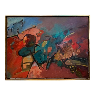 1950’s Abstract Painting by California Artist William Brice For Sale