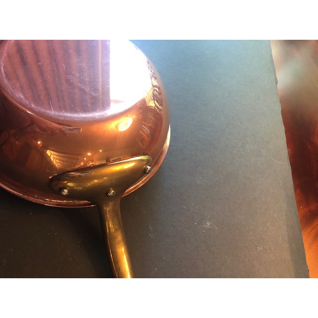 Williams Sonoma Mauviel 2 Qt. Copper Curved Splayed Saute Pan For Sale - Image 6 of 8