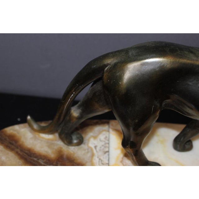 Art Deco Panther, 20th Century, Gilt Regula For Sale - Image 4 of 14