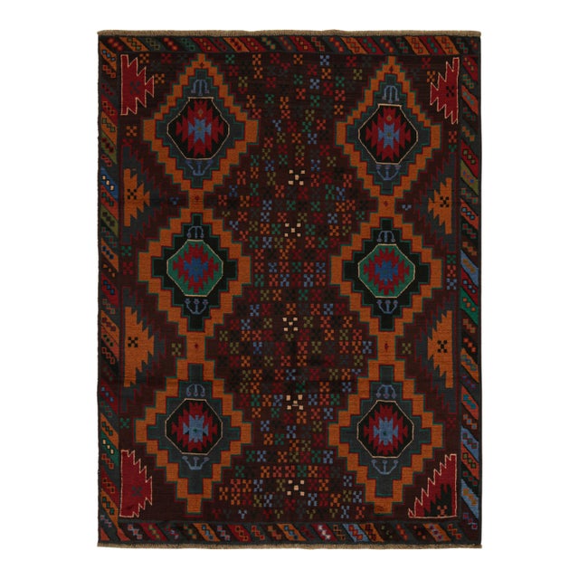 Rug & Kilim’s Baluch Tribal Rug With Colorful Geometric Patterns For Sale