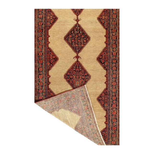 Traditional 1900 - 1909 Beige Persian Anrique Saravand For Sale - Image 3 of 6