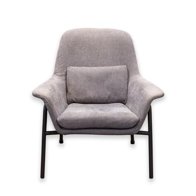 Mid 20th Century Camerich Noble Grey Lounge Armchairs Vintage MCM Style Contemporary Modern - A Pair For Sale - Image 5 of 12