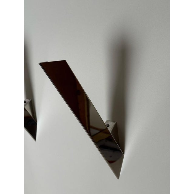 Metal Minimalist Chrome Wall Lights from Kalmar, Austria, 1970, Set of 2 For Sale - Image 7 of 16