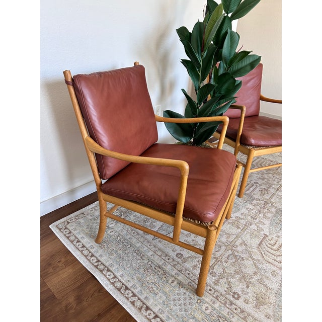 2010s Ole Wanscher for Carl Hansen & Son Ow149 Colonial Chairs - A Pair For Sale - Image 5 of 9