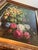 Late 20th Century Floral Still Life Oil Painting on Canvas, Gold Ornate Frame For Sale - Image 12 of 15