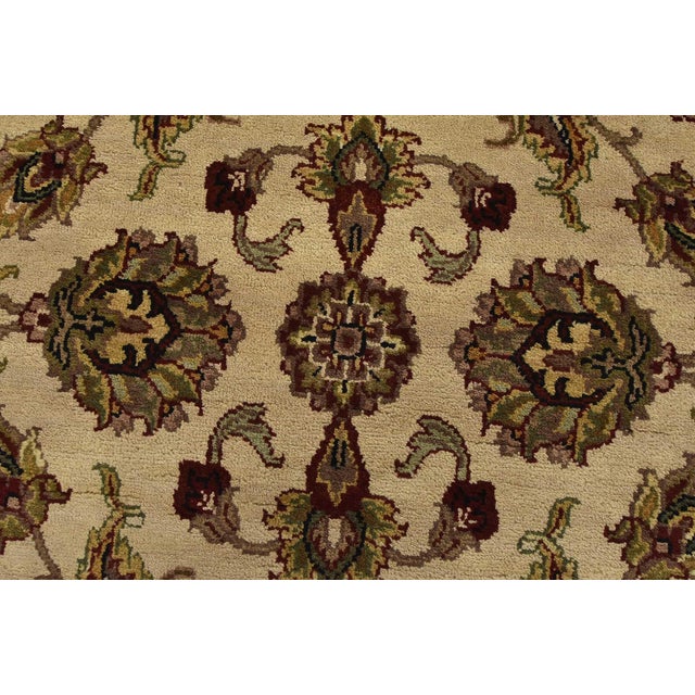 Agra Runner 4’1” X 11’10” Beige Wool Traditional Hand-Knotted Oriental Rug For Sale - Image 9 of 13