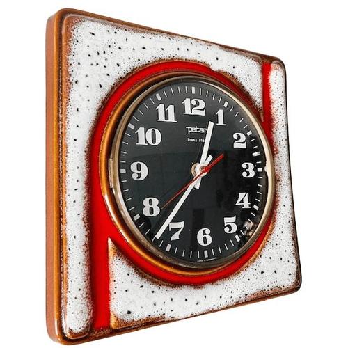 Vintage Junghans Peter Ceramic Wall Clock, 1960s For Sale - Image 6 of 6