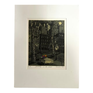 John Dorish “Still Life in the Park” Etching & Aquatint Print, 1994 For Sale