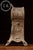 Art Nouveau Early 20th Century Cast Metal Art Nouveau Uranium Glass Clock by Ansonia For Sale - Image 3 of 12