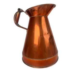 19th Century English Copper Ale Harvest Jug