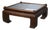 Late 20th Century Woven Rattan Faux Tortoise Ming Style Coffee Table For Sale