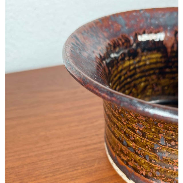 Mid-Century Modern Danish Studio Pottery Bowl by Erik Askholm, 1960s For Sale - Image 6 of 17