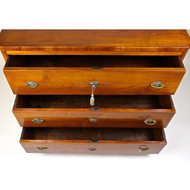 Biedermeier Cherrywood Chest of Drawers, Austria, 1830s For Sale - Image 6 of 18