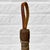 Metal Mid-Century Handheld Vanity Mirror in Brass, Leather and Rattan, Sweden, 1950s For Sale - Image 7 of 8