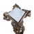 Vintage Hollywood Regency 2-Tier Brass & Marble Stand For Sale - Image 9 of 12