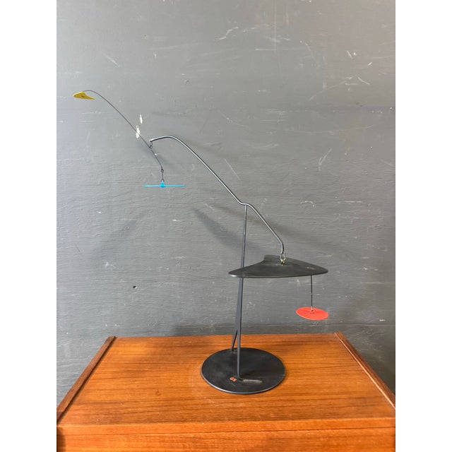 Mobile Sculpture Signed by Graham Sears Dimensions:25”w x10”d x 24”h. Great used condition and please see the photos.