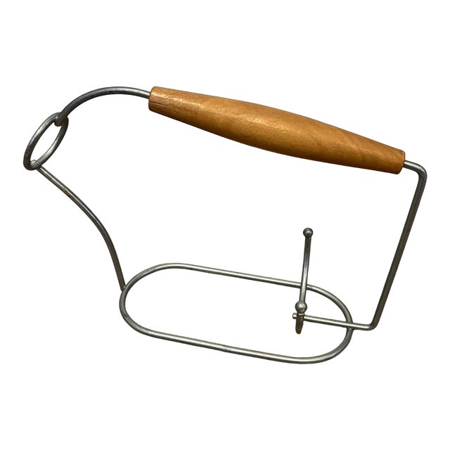 1950s MCM Wine Bottle Holder For Sale