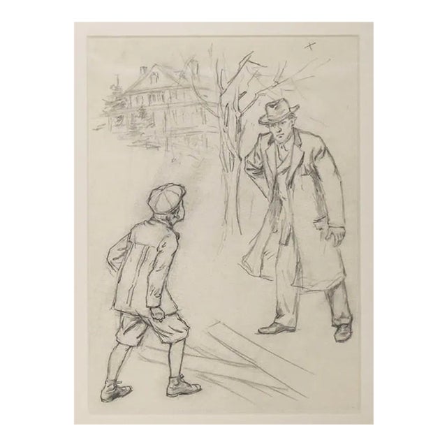 1900 George Tobin Drawing For Sale