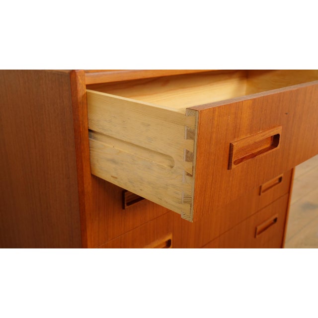 Vintage Danish Chest of Drawers in Teak For Sale - Image 9 of 11