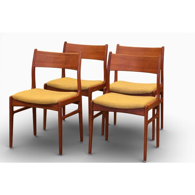 Mid-Century Modern Chairs in Teak from Funder Schmidt & Madsen, 1960s, Set of 4 For Sale - Image 3 of 18