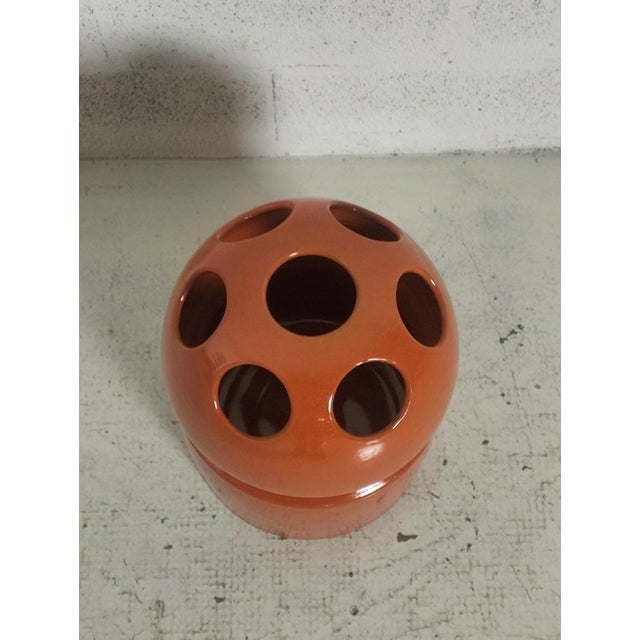 1970s Vintage Italian Ceramic Umbrella Stand, 2000 For Sale - Image 5 of 7