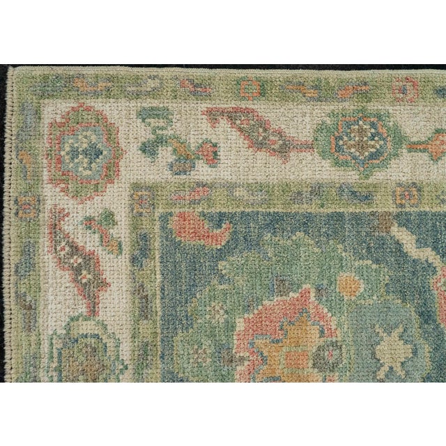 Early 21st Century Turkish Oushak Rug 2'6" x 6'5" #20217 For Sale - Image 5 of 8