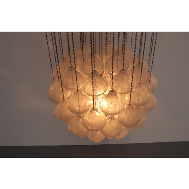 Vintage Tulipan Pendant Light in Blown Glass by J. T. Kalmar, 1970 For Sale - Image 4 of 18