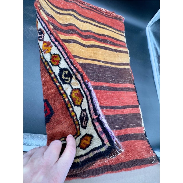 Antique Turkish Wool Half Saddle Bag For Sale - Image 4 of 16