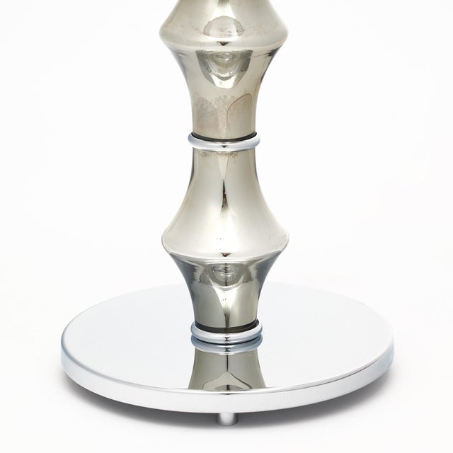 Murano Glass Chrome Lamps For Sale In Austin - Image 6 of 9