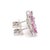 3.16 cts Natural pink sapphire & 0.39 cts diamond earrings in 18k gold For Sale - Image 10 of 18