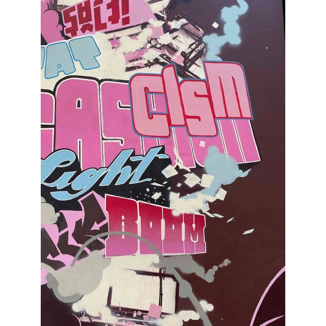 Contemporary Stohead Original Painting Titled "Fashion Fascism" For Sale - Image 3 of 5