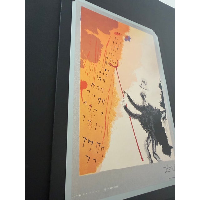 Metal Salvador Dalí – "The Insurer" (El Asegurador) Rare 1971 .925 Sterling Silver Plated Serigraph Professions of Man Suite | Custom Gallery Framed For Sale - Image 7 of 9