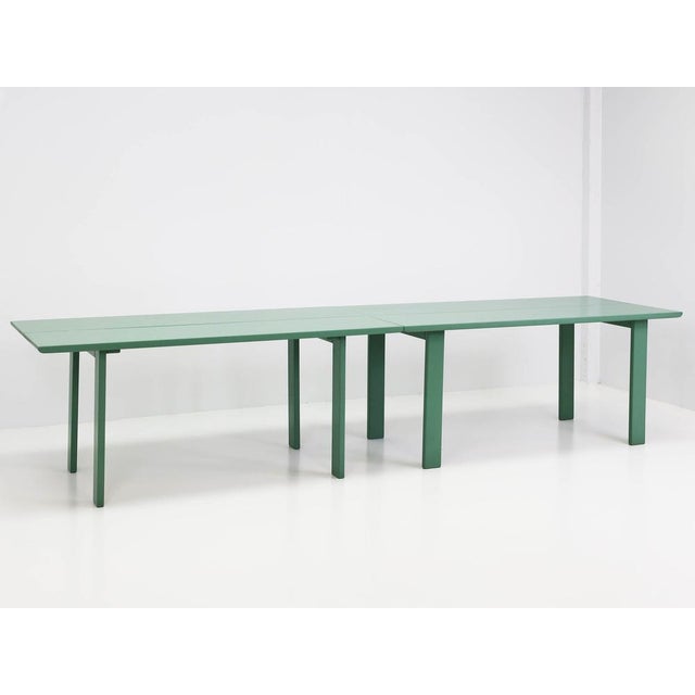 Teal Modular Nesting Dining Table by Gigi Sabadin for Stilwood, Italy, 1973, Set of 3 For Sale - Image 8 of 18