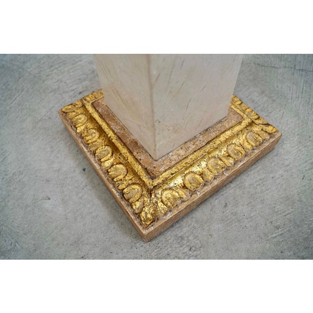 1960’s Italian Hollywood Regency Old World Fluted Column Floor Lamp For Sale - Image 11 of 12