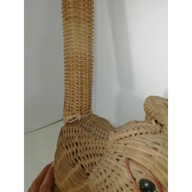 Vintage Wicker Hanging Monkey, 1960s For Sale - Image 9 of 12