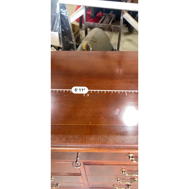 Ethan Allen 18th Century Mahogany Dresser For Sale - Image 12 of 16