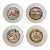 Restoration Hardware Gourmet Cheese Appetizer Plates - Set of 4 For Sale