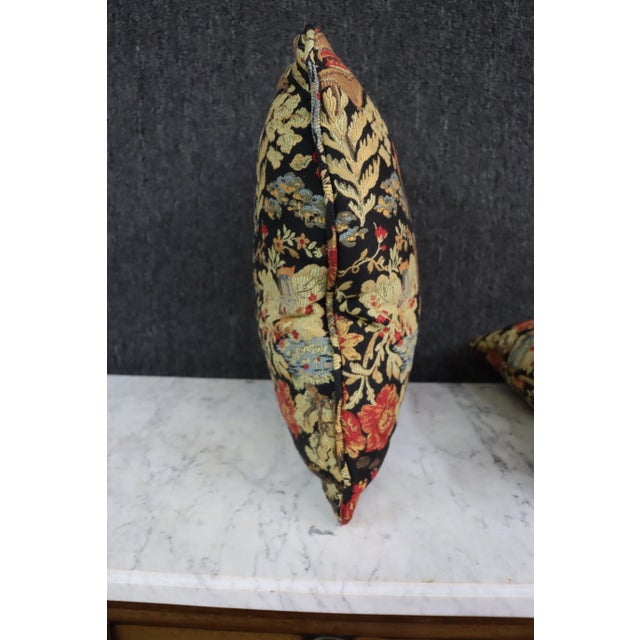 Chinoiserie Tapestry Pillows For Sale In Philadelphia - Image 6 of 7