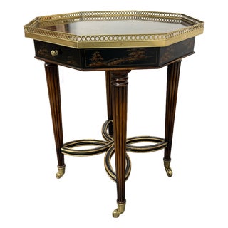 Henredon Chinoiserie Octagonal Accent Table, Vintage For Sale