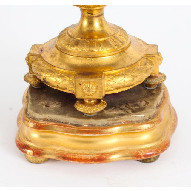 Antique French Bleu Celeste Sevres Urns, 19th Century, Set of 2 For Sale - Image 16 of 18